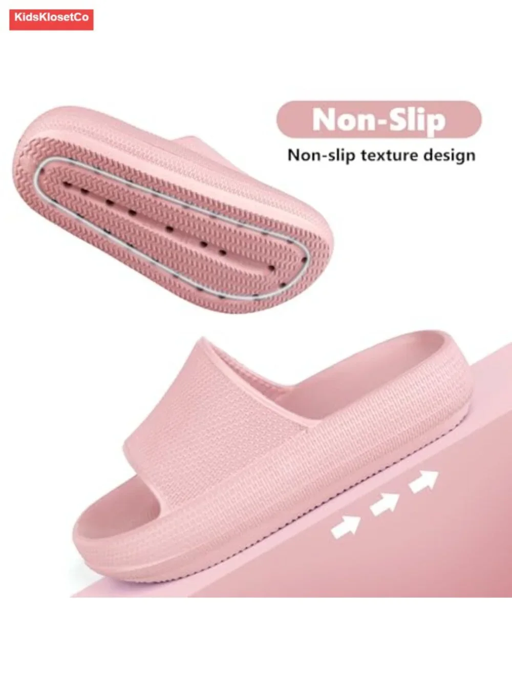 Cloud Slides Thick Sole Non-Slip Quick Drying Bathroom Shower Sandals Summer